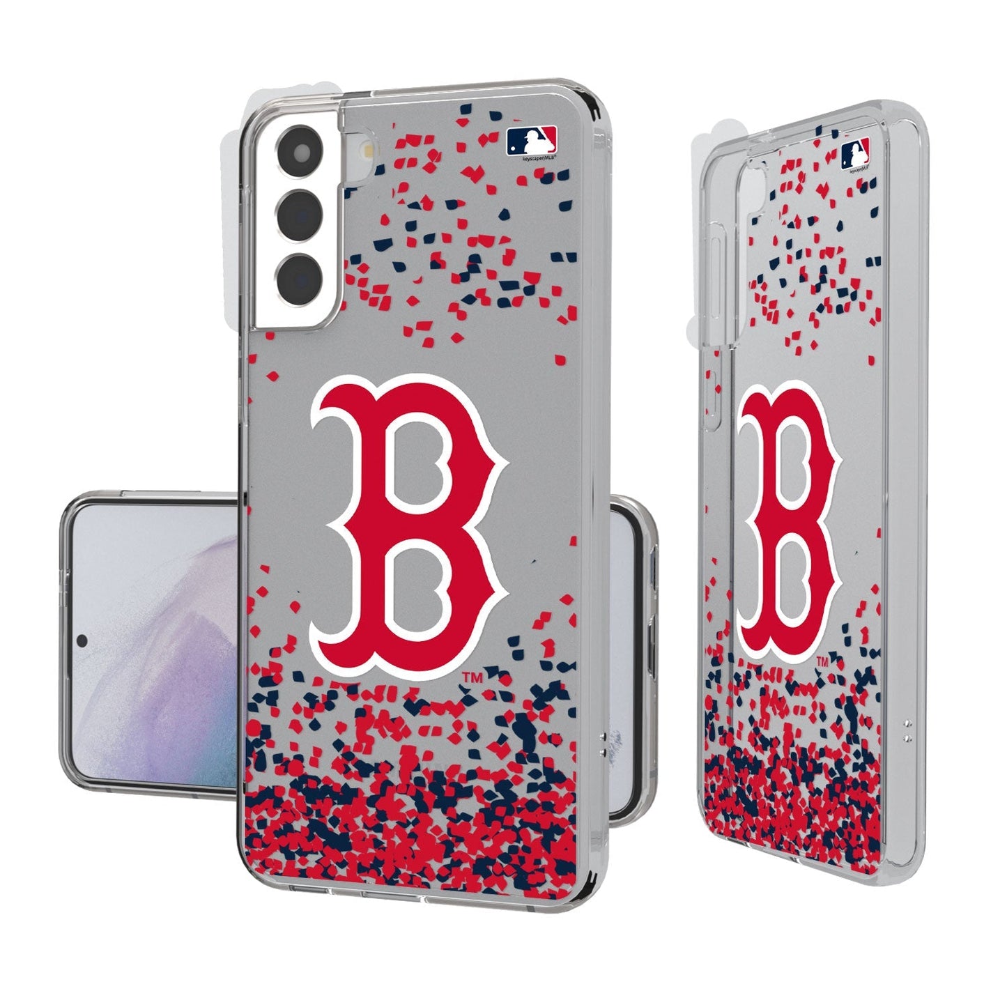 Boston Red Sox Confetti Clear Case