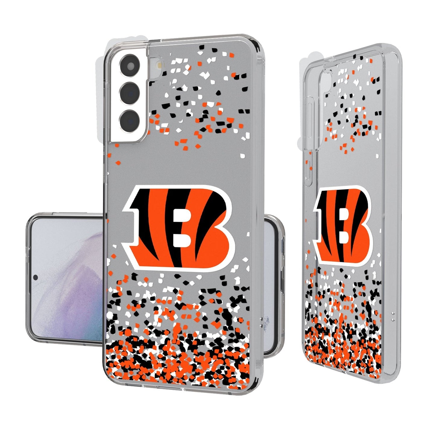 Cincinnati Bengals Confetti Clear Case