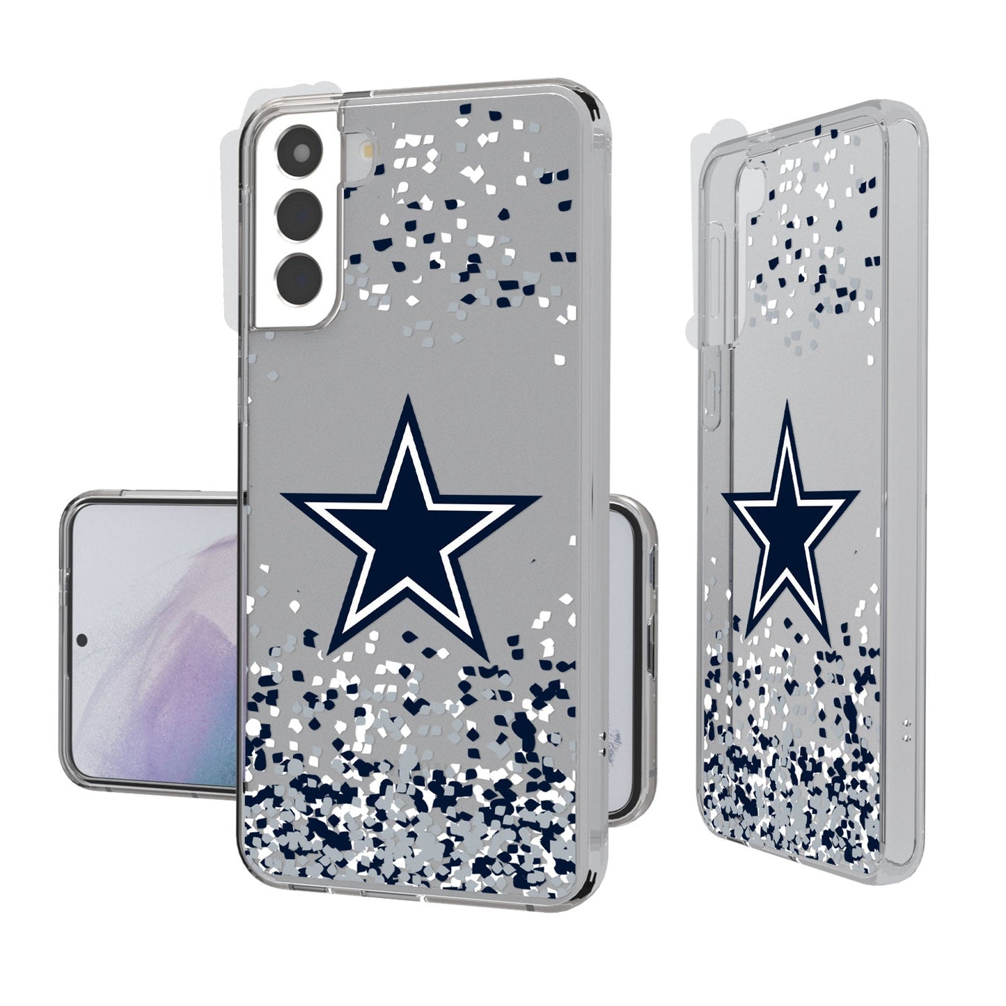 Dallas Cowboys Confetti Clear Case