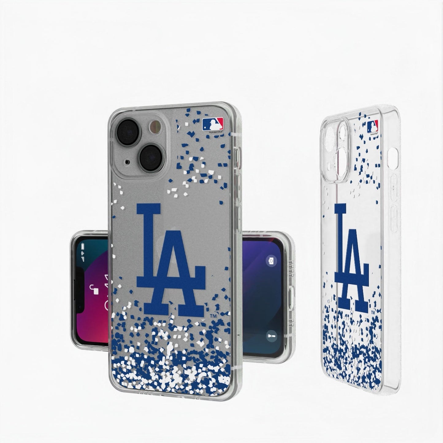 LA Dodgers Confetti Clear Case