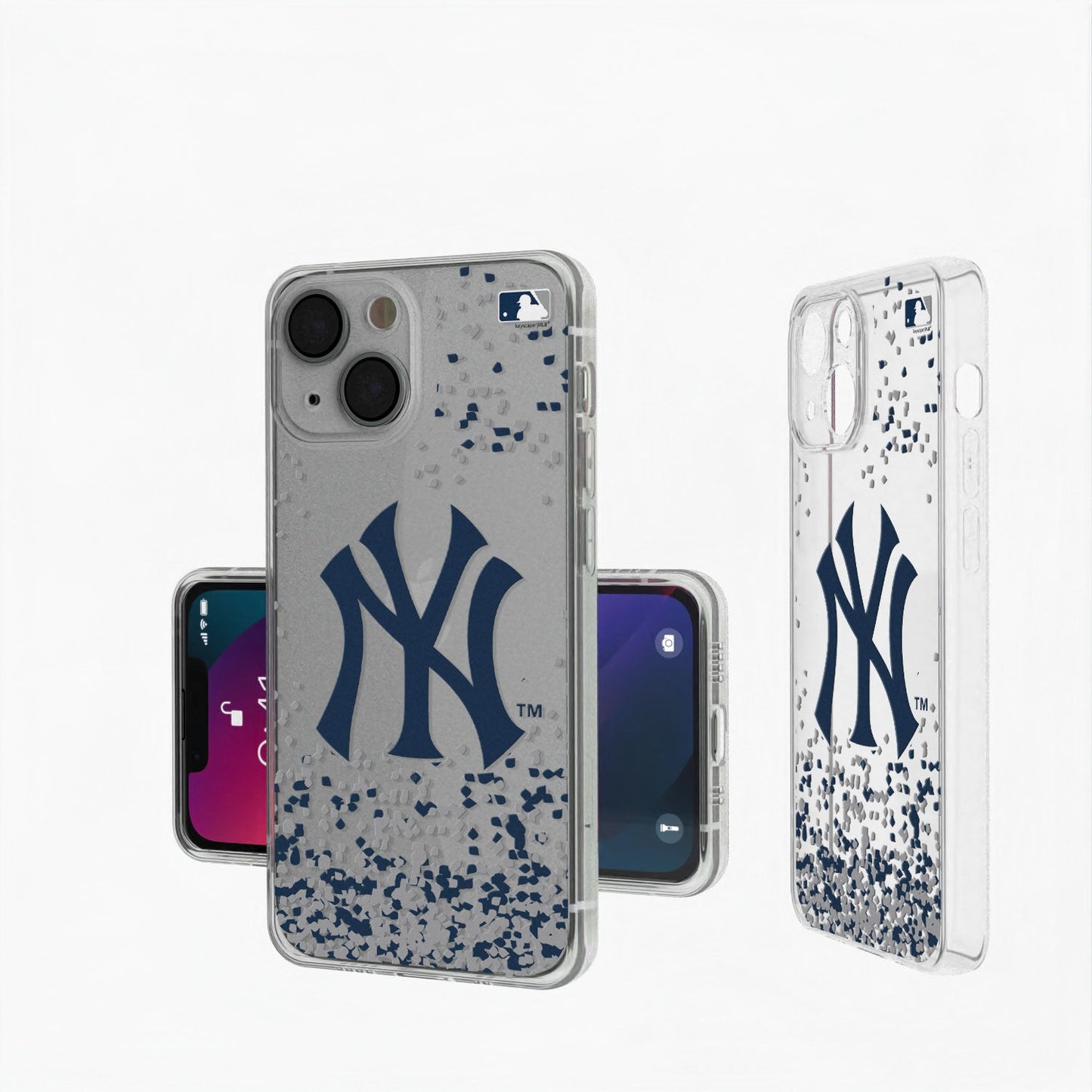 New York Yankees Confetti Clear Case