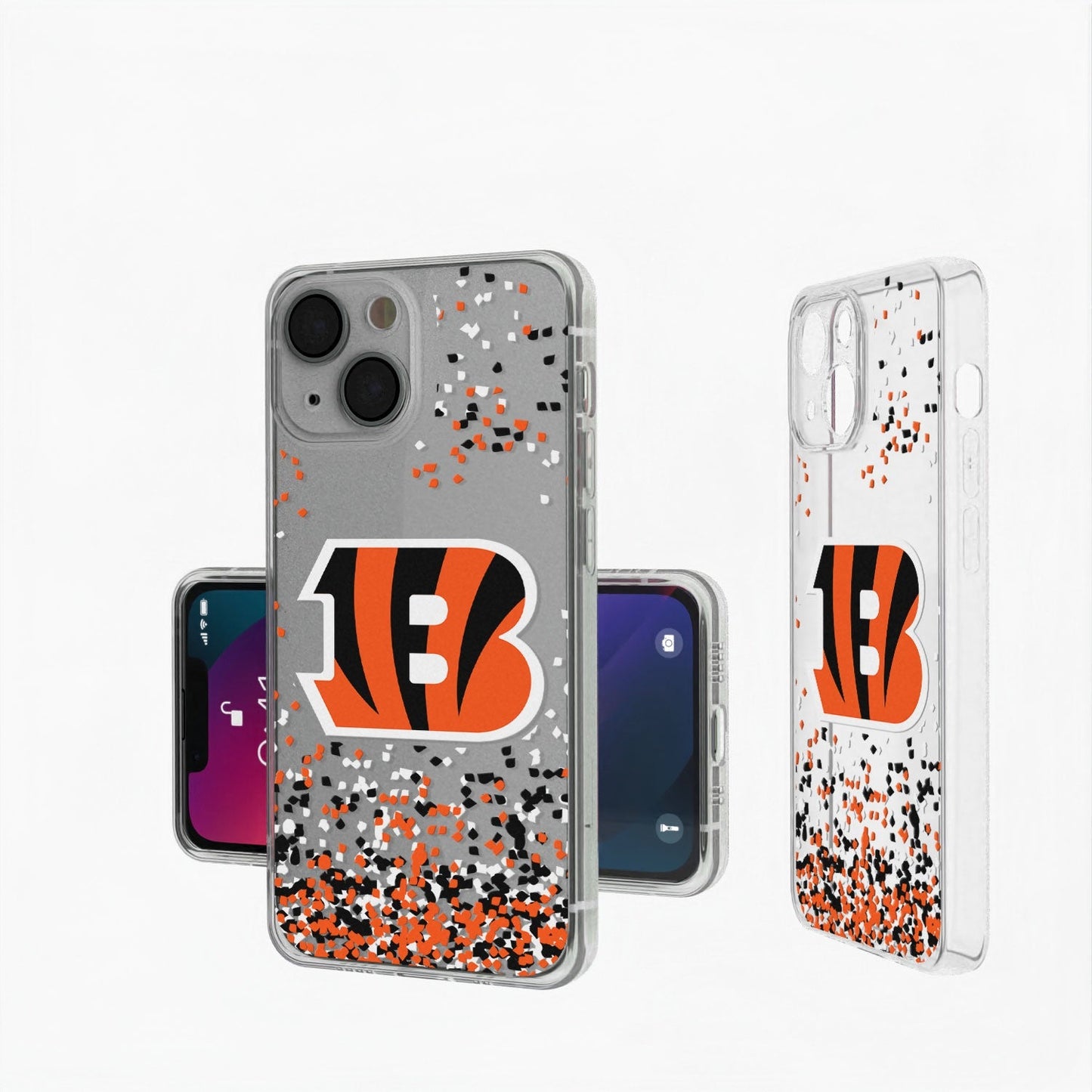 Cincinnati Bengals Confetti Clear Case