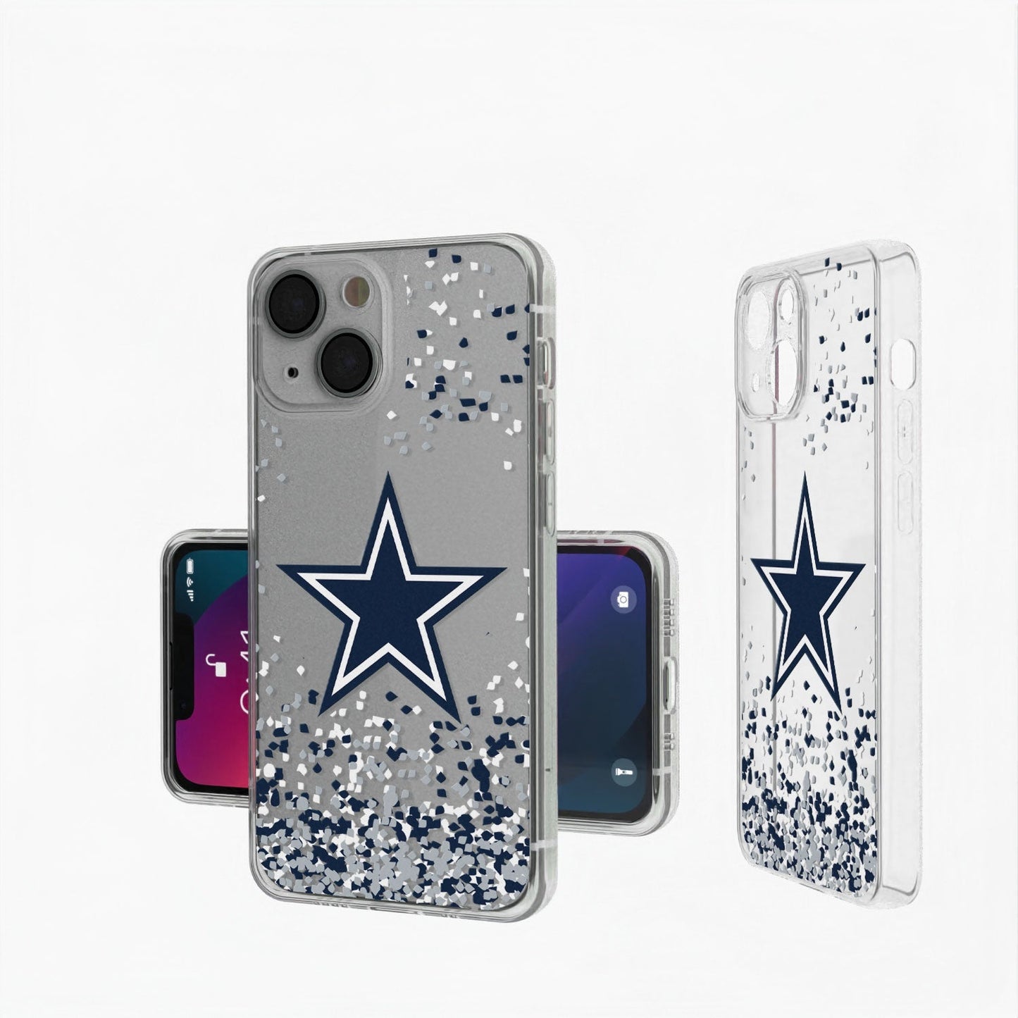 Dallas Cowboys Confetti Clear Case
