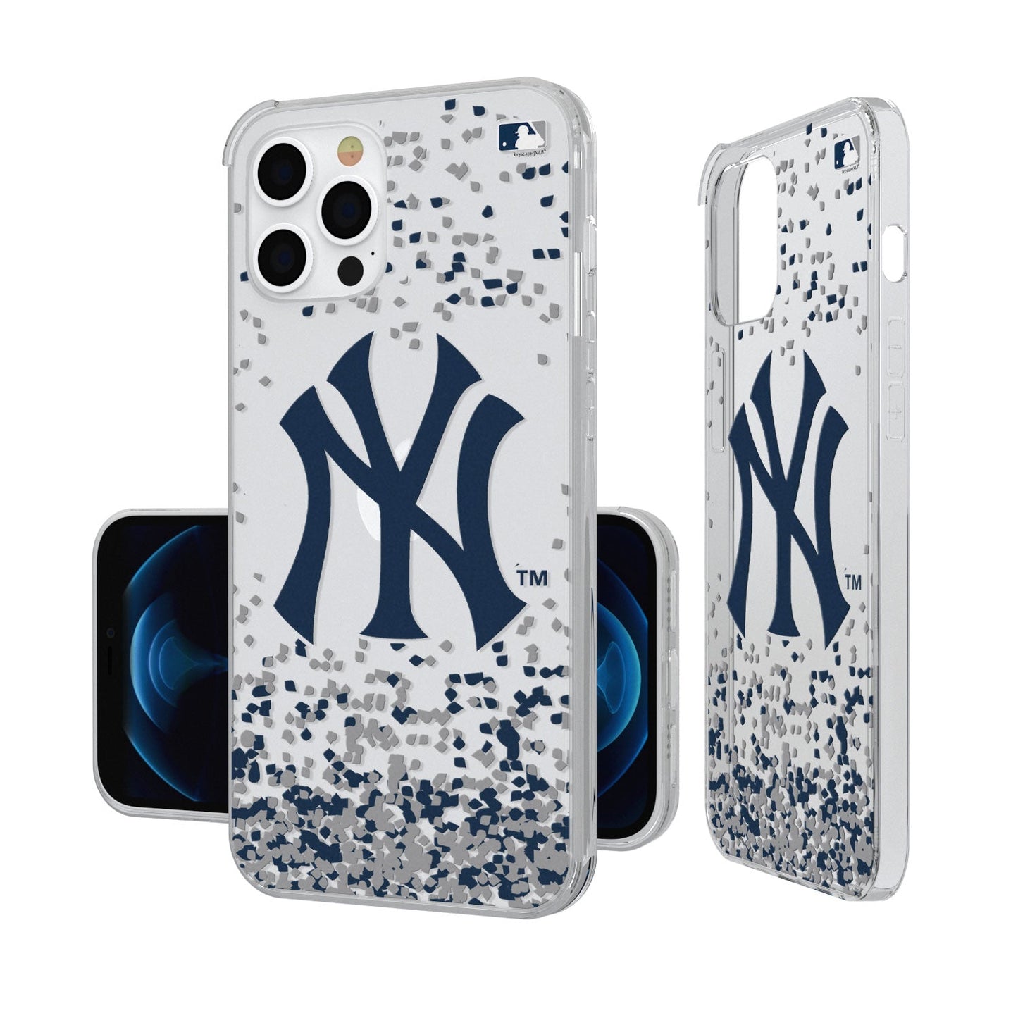 New York Yankees Confetti Clear Case