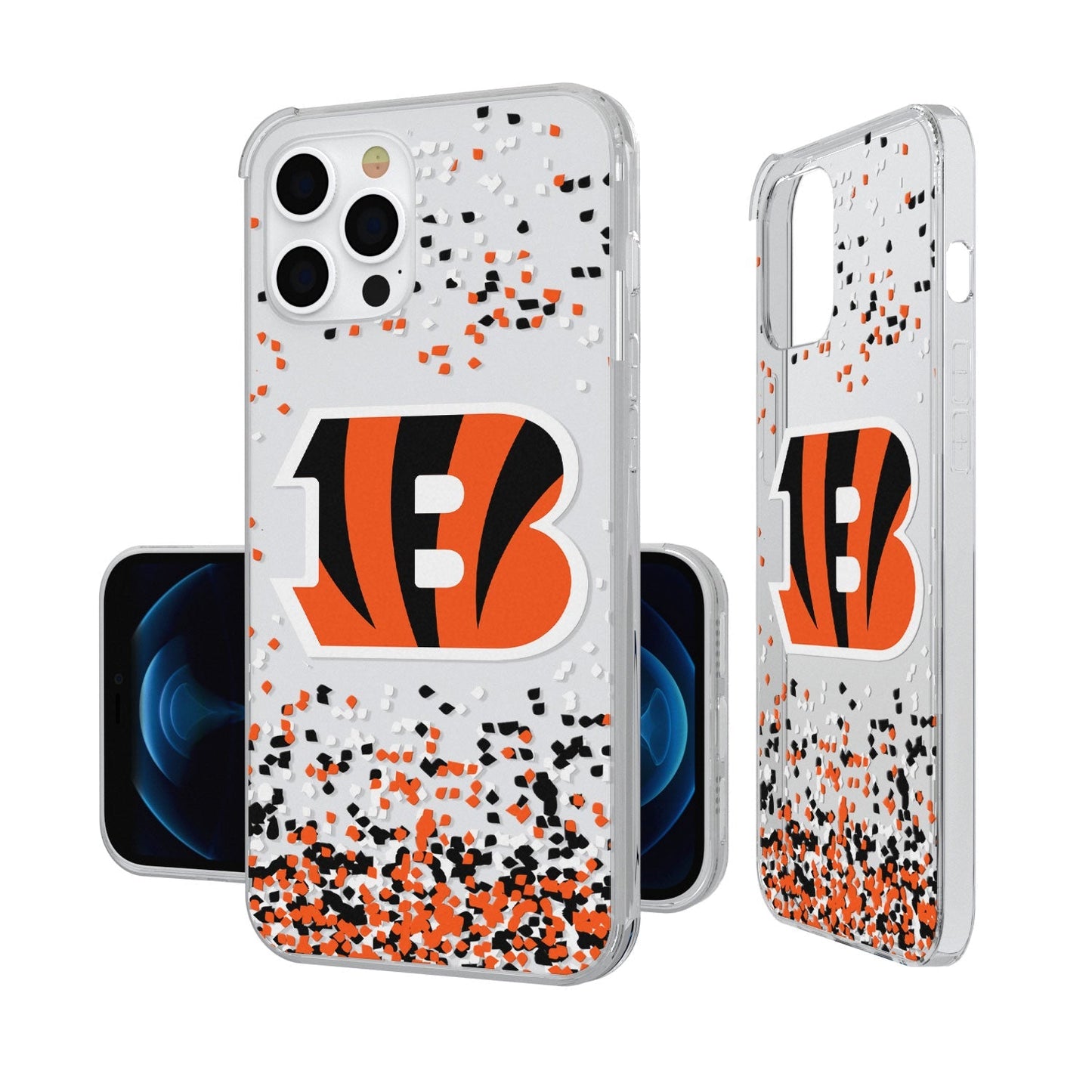 Cincinnati Bengals Confetti Clear Case