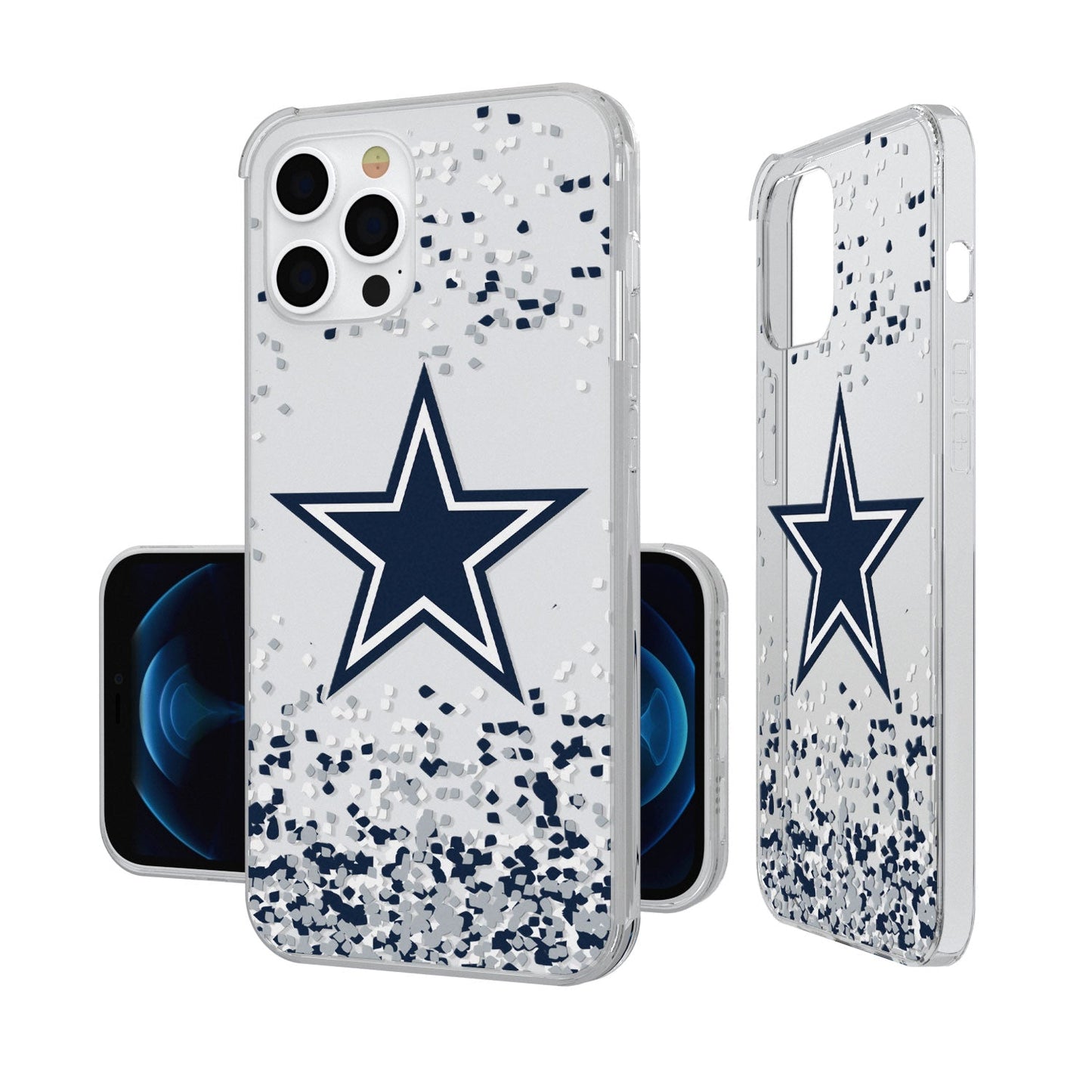 Dallas Cowboys Confetti Clear Case