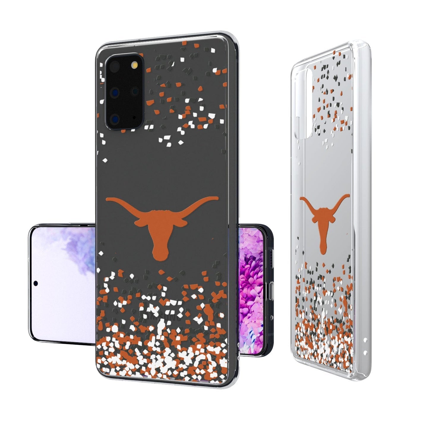 Texas Longhorns Confetti Clear Case