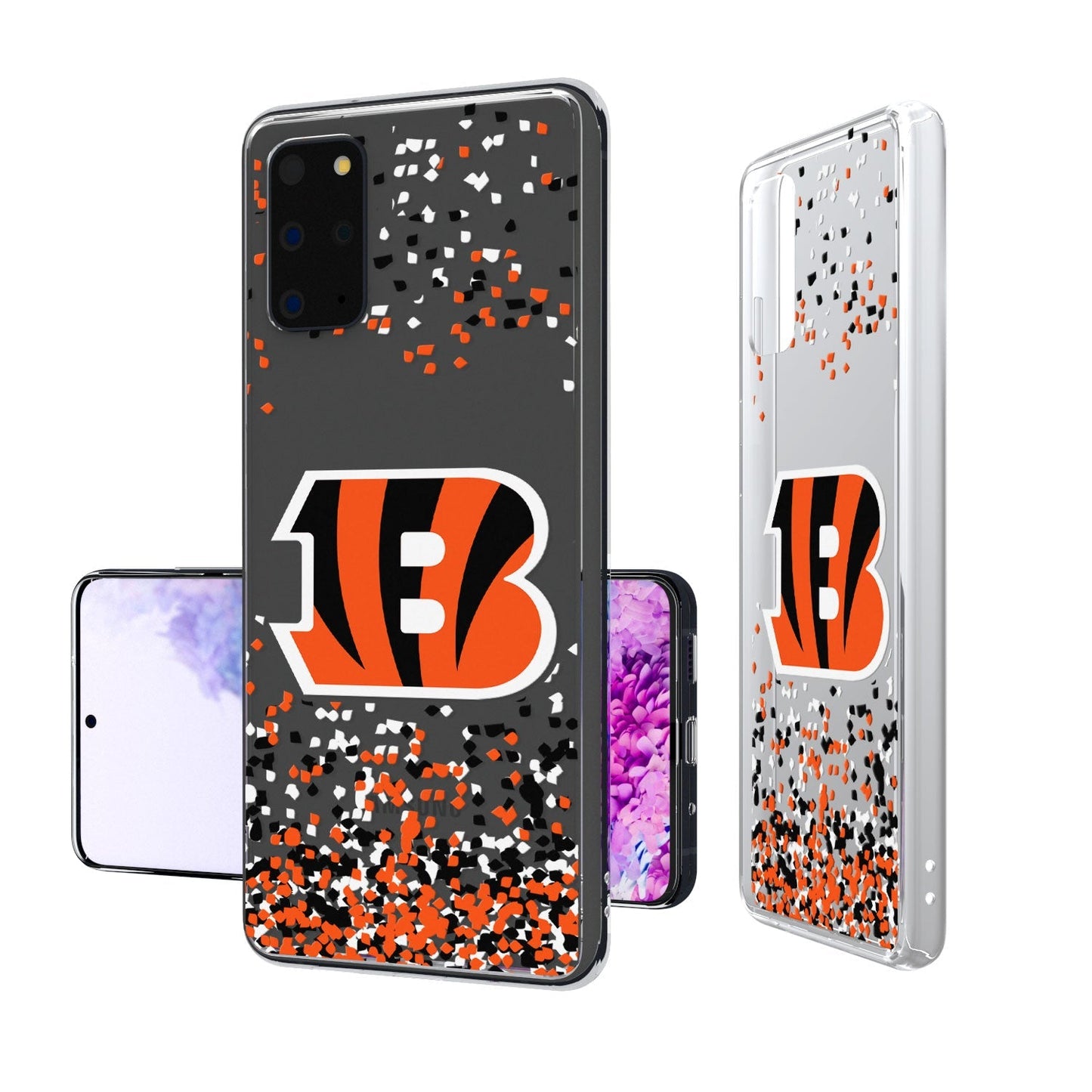 Cincinnati Bengals Confetti Clear Case