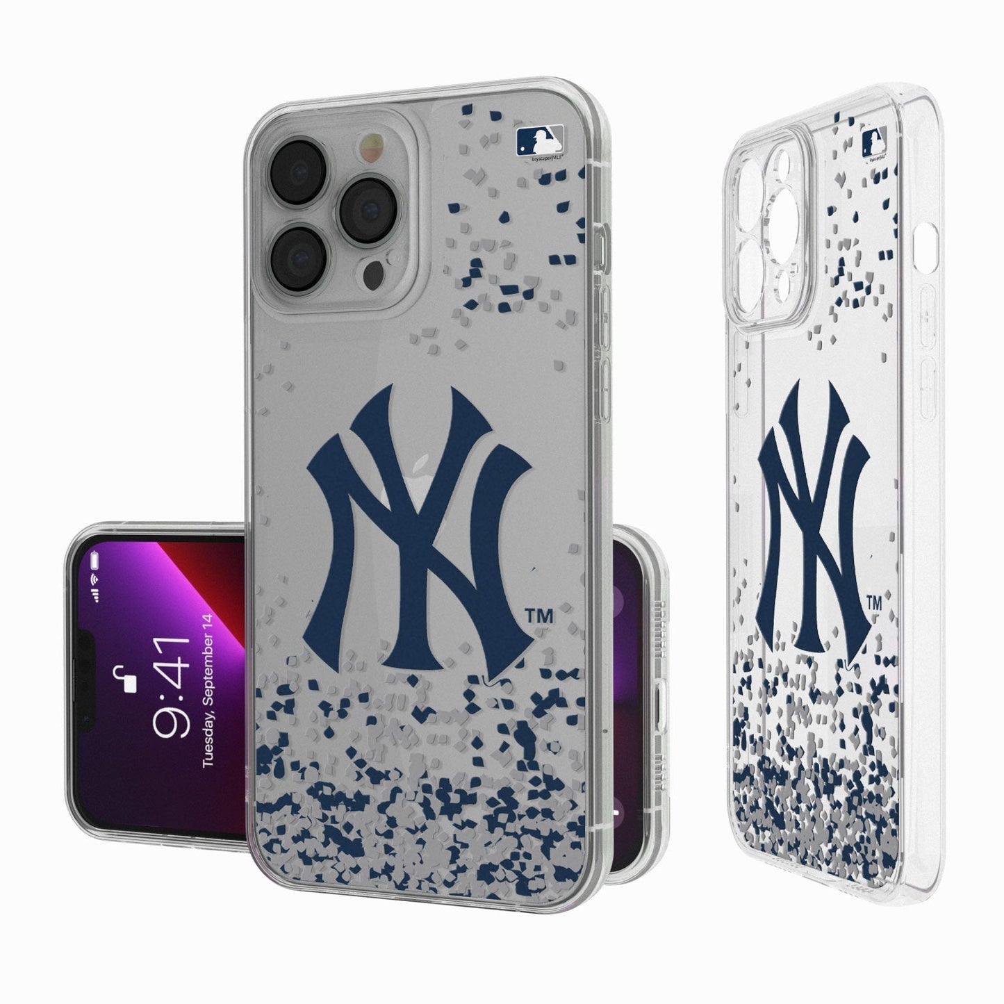 New York Yankees Confetti Clear Case