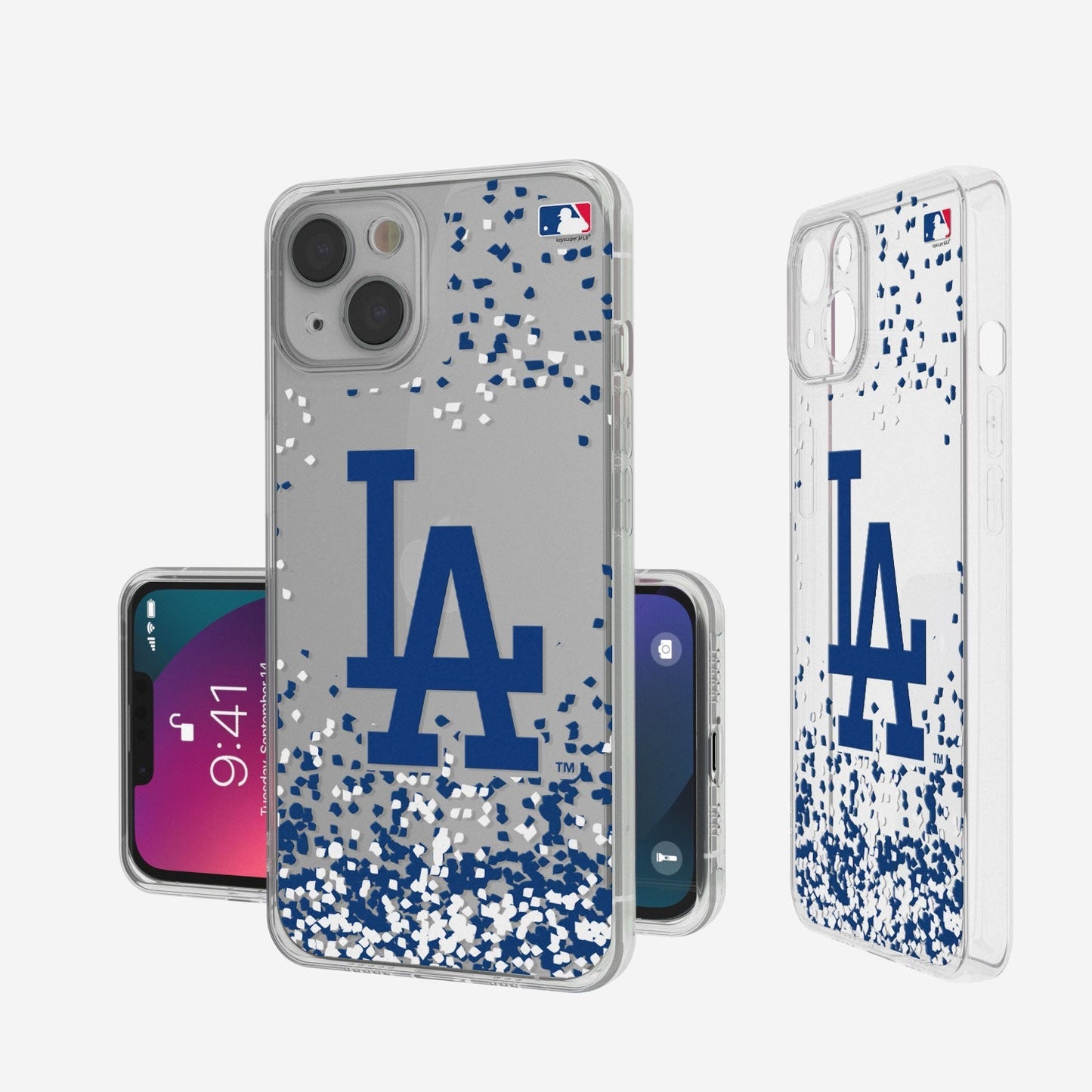 LA Dodgers Confetti Clear Case