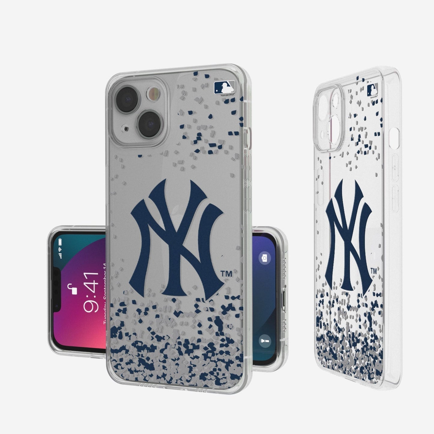 New York Yankees Confetti Clear Case