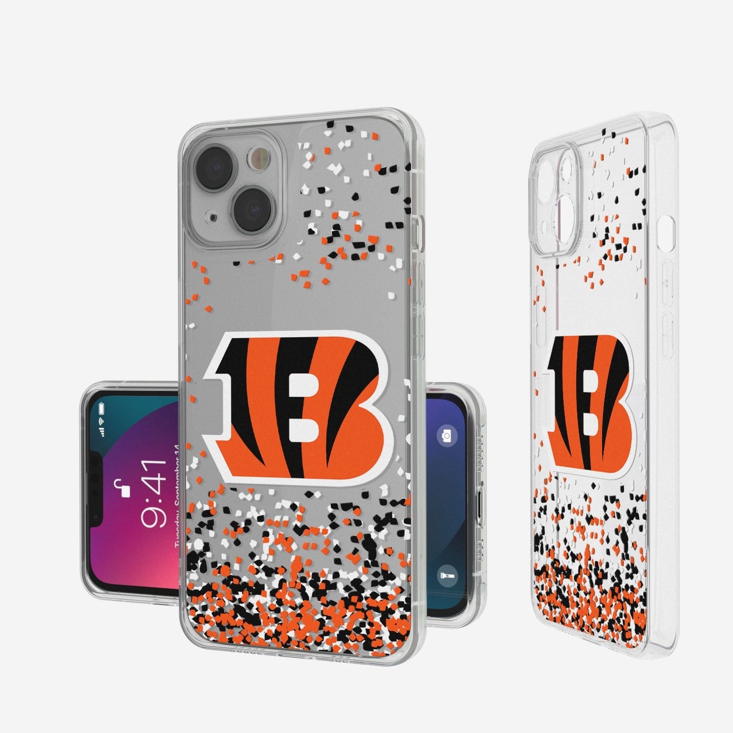 Cincinnati Bengals Confetti Clear Case