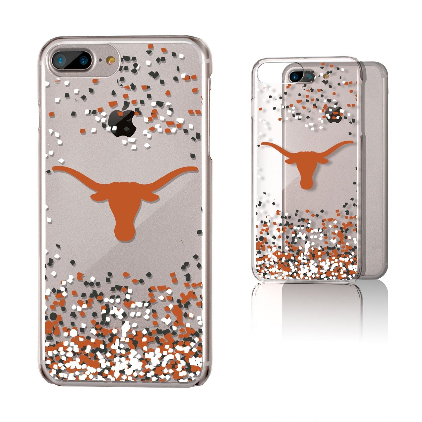 Texas Longhorns Confetti Clear Case