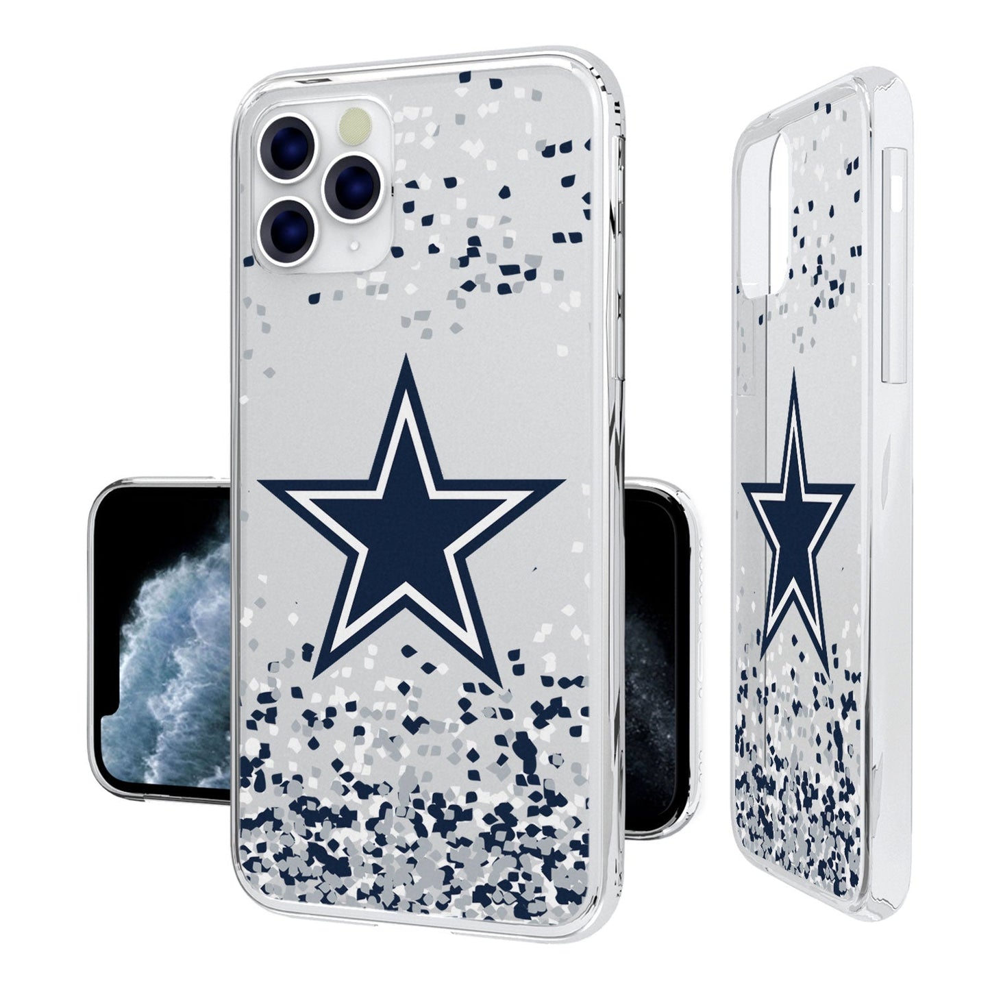 Dallas Cowboys Confetti Clear Case