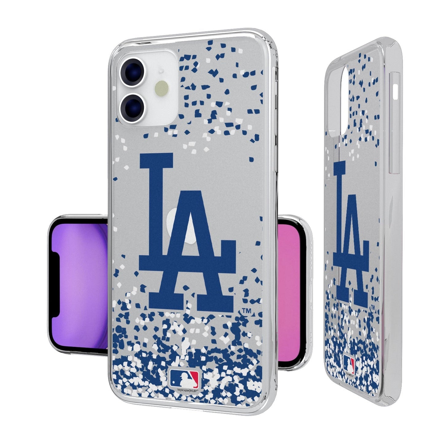 LA Dodgers Confetti Clear Case