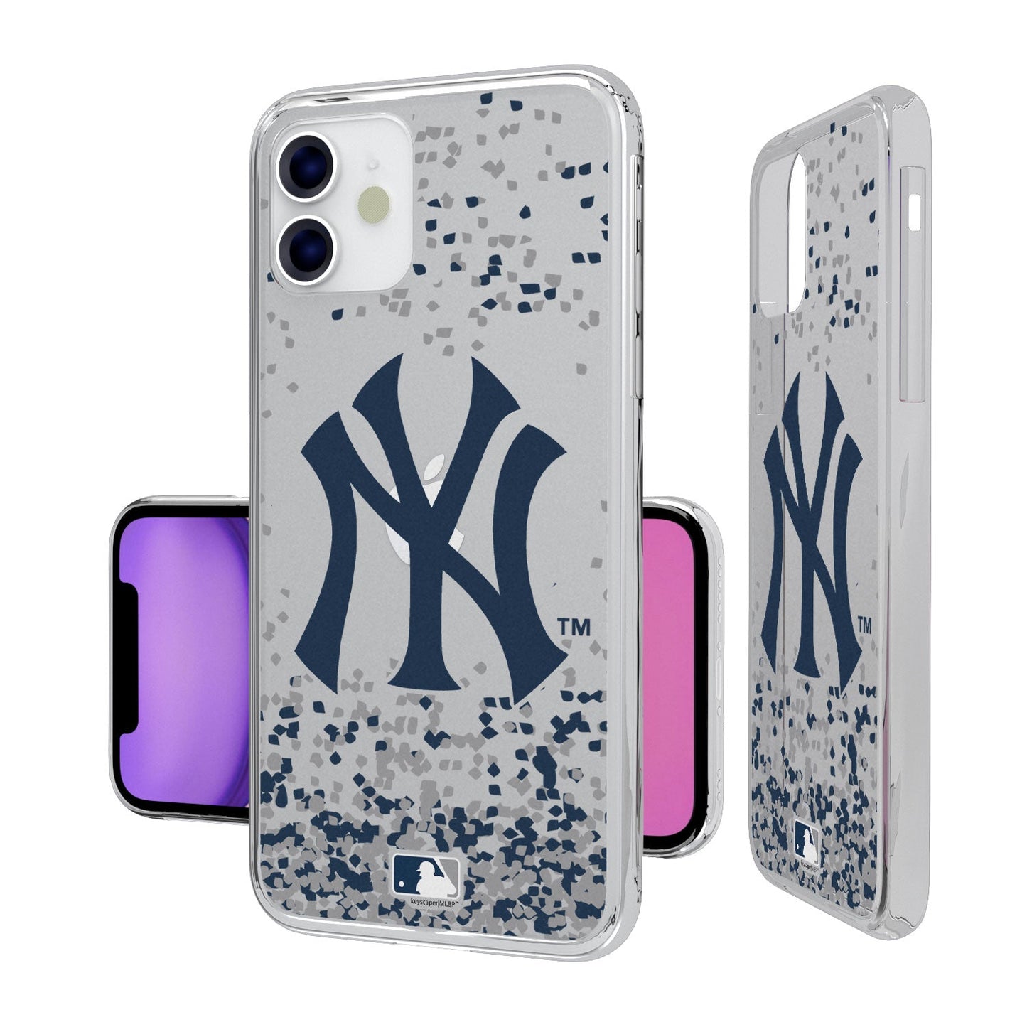 New York Yankees Confetti Clear Case