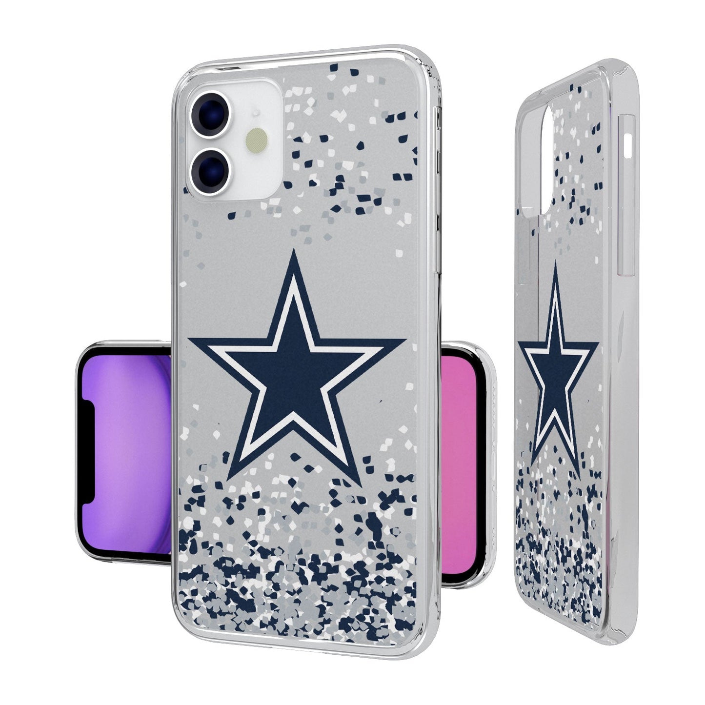 Dallas Cowboys Confetti Clear Case