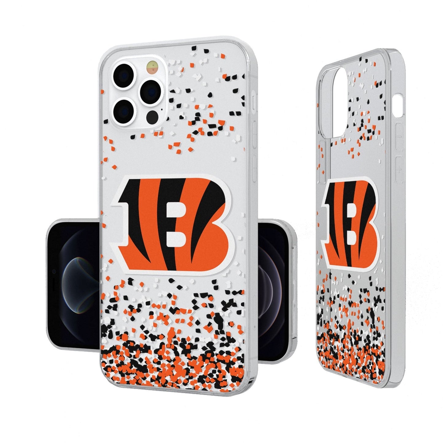 Cincinnati Bengals Confetti Clear Case