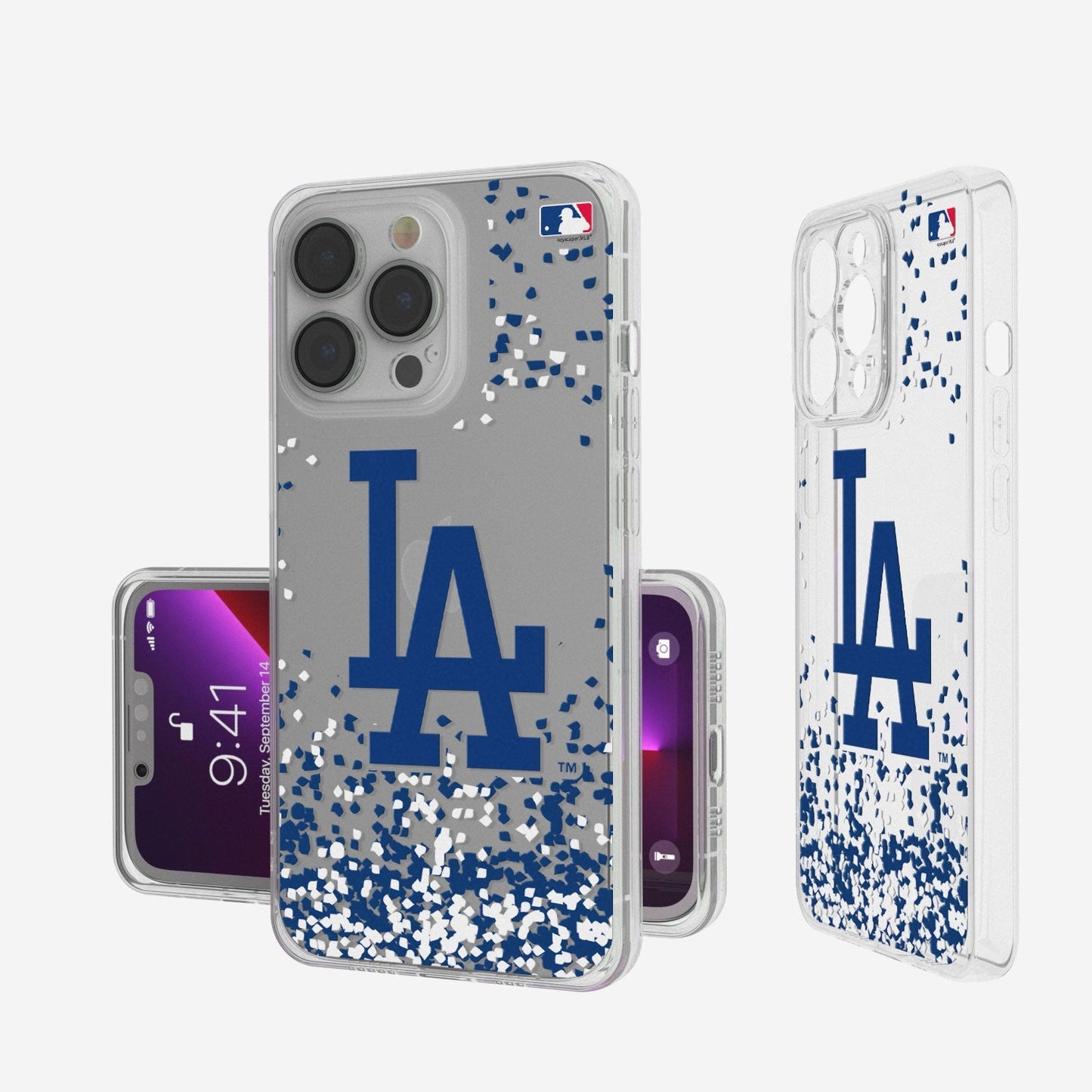 LA Dodgers Confetti Clear Case