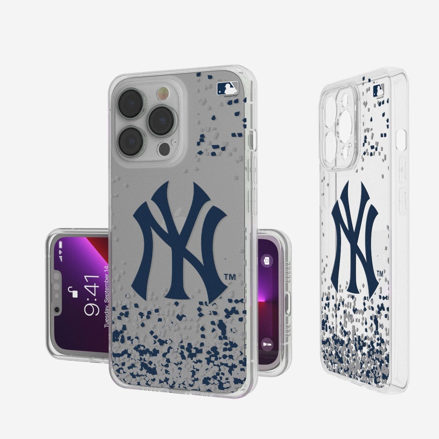 New York Yankees Confetti Clear Case