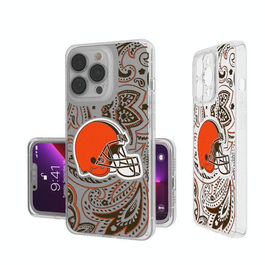 Cleveland Browns Paisley Clear Case-0