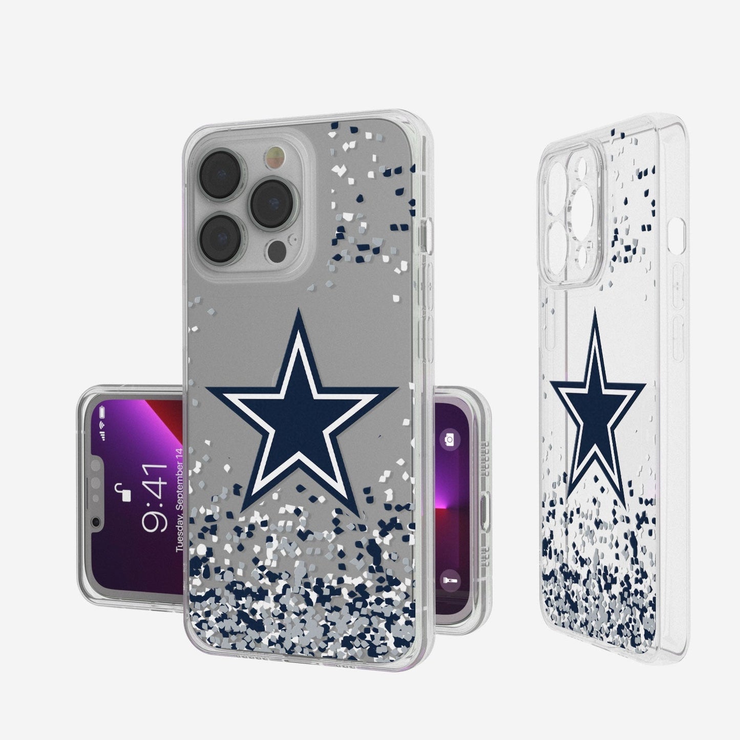 Dallas Cowboys Confetti Clear Case