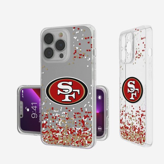 San Francisco 49ers Confetti Clear Case