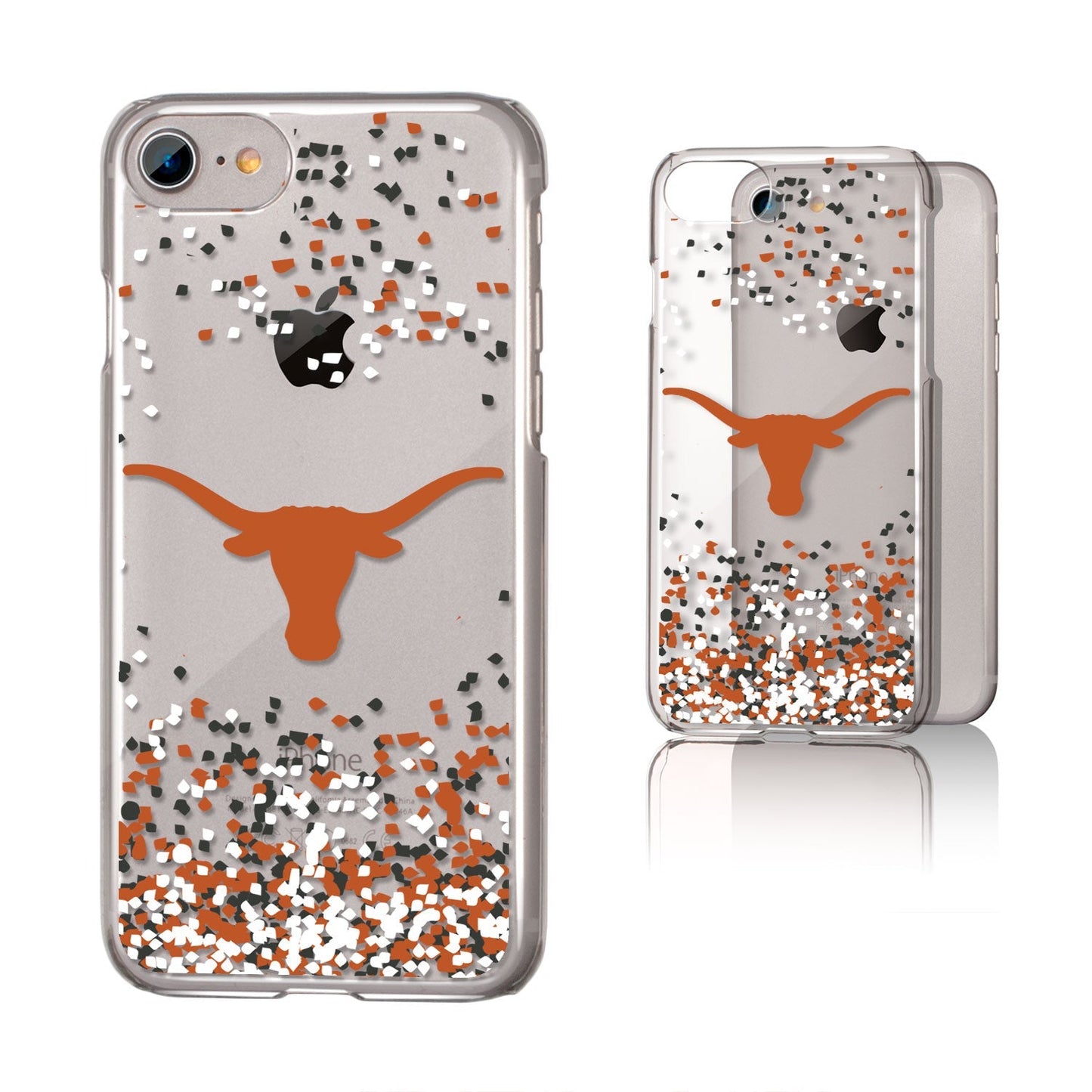 Texas Longhorns Confetti Clear Case