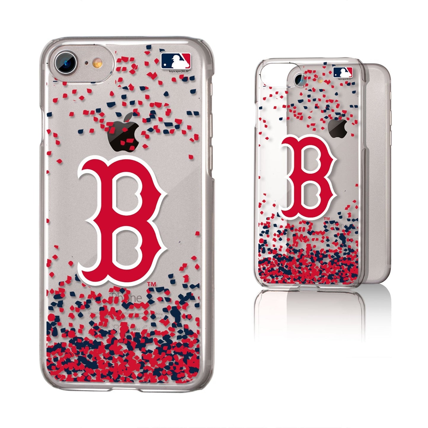 Boston Red Sox Confetti Clear Case