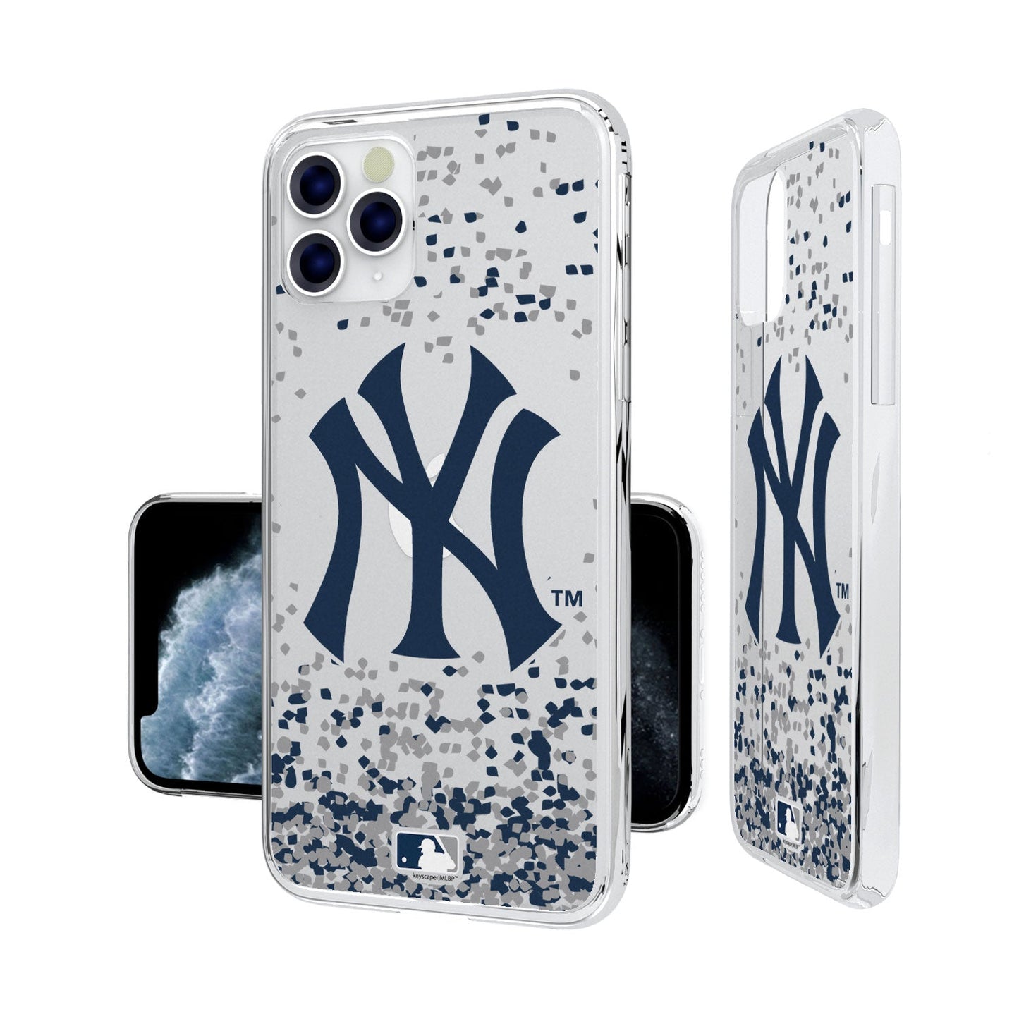 New York Yankees Confetti Clear Case