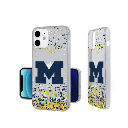 Michigan Wolverines Confetti Clear Case