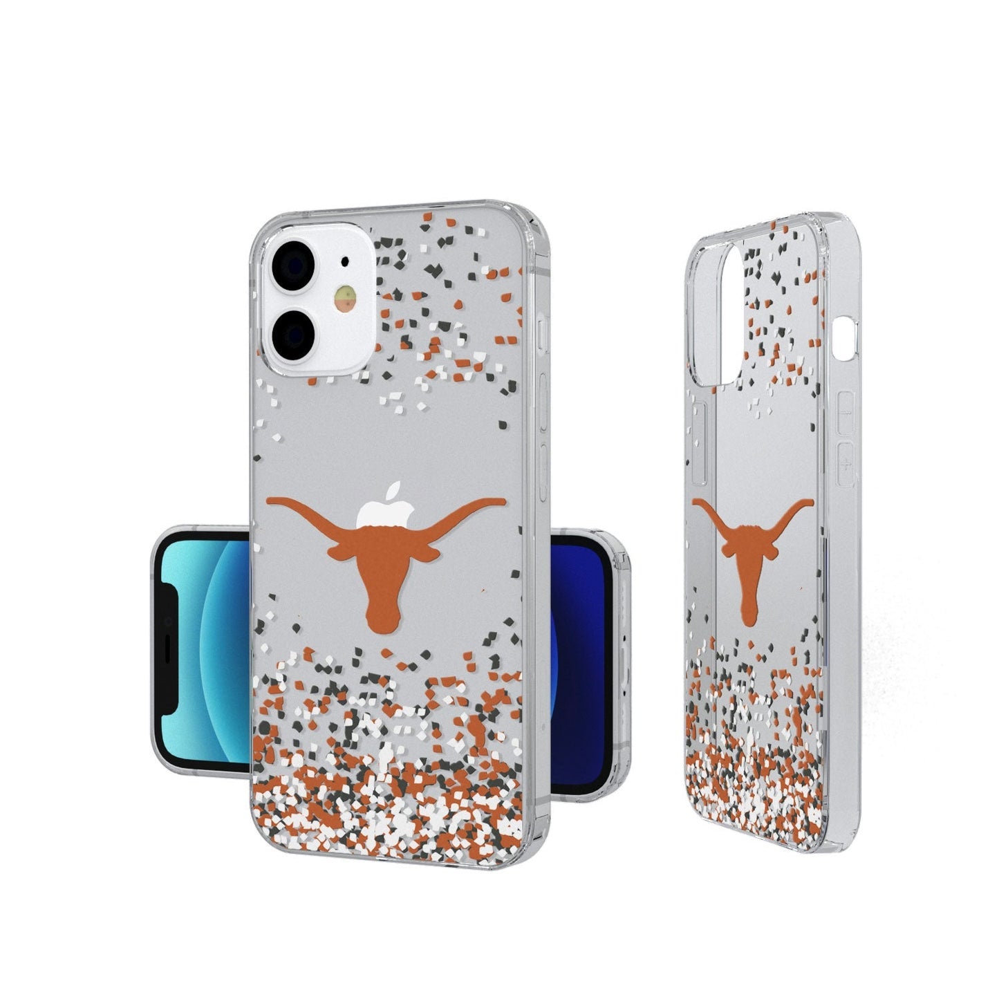 Texas Longhorns Confetti Clear Case