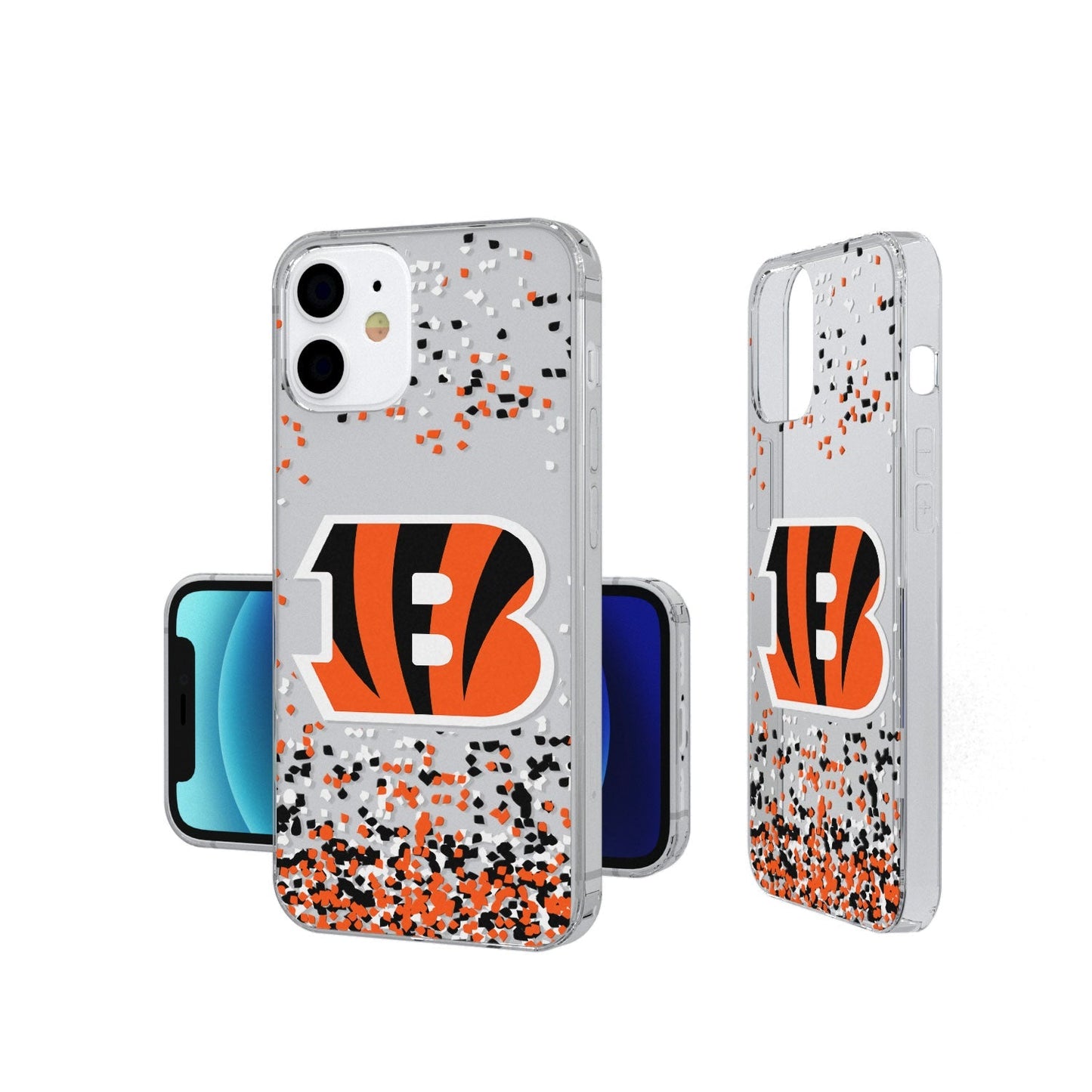 Cincinnati Bengals Confetti Clear Case