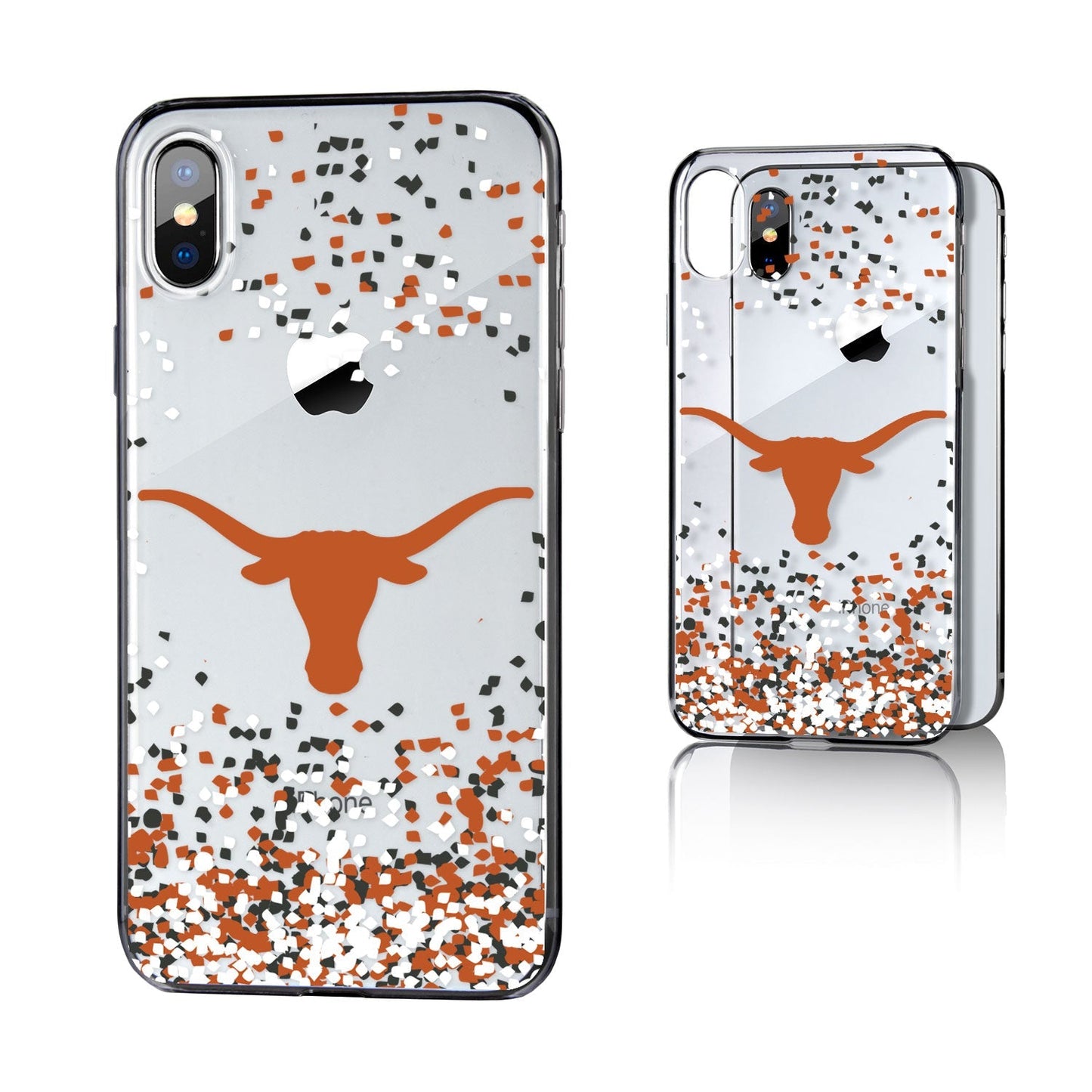 Texas Longhorns Confetti Clear Case