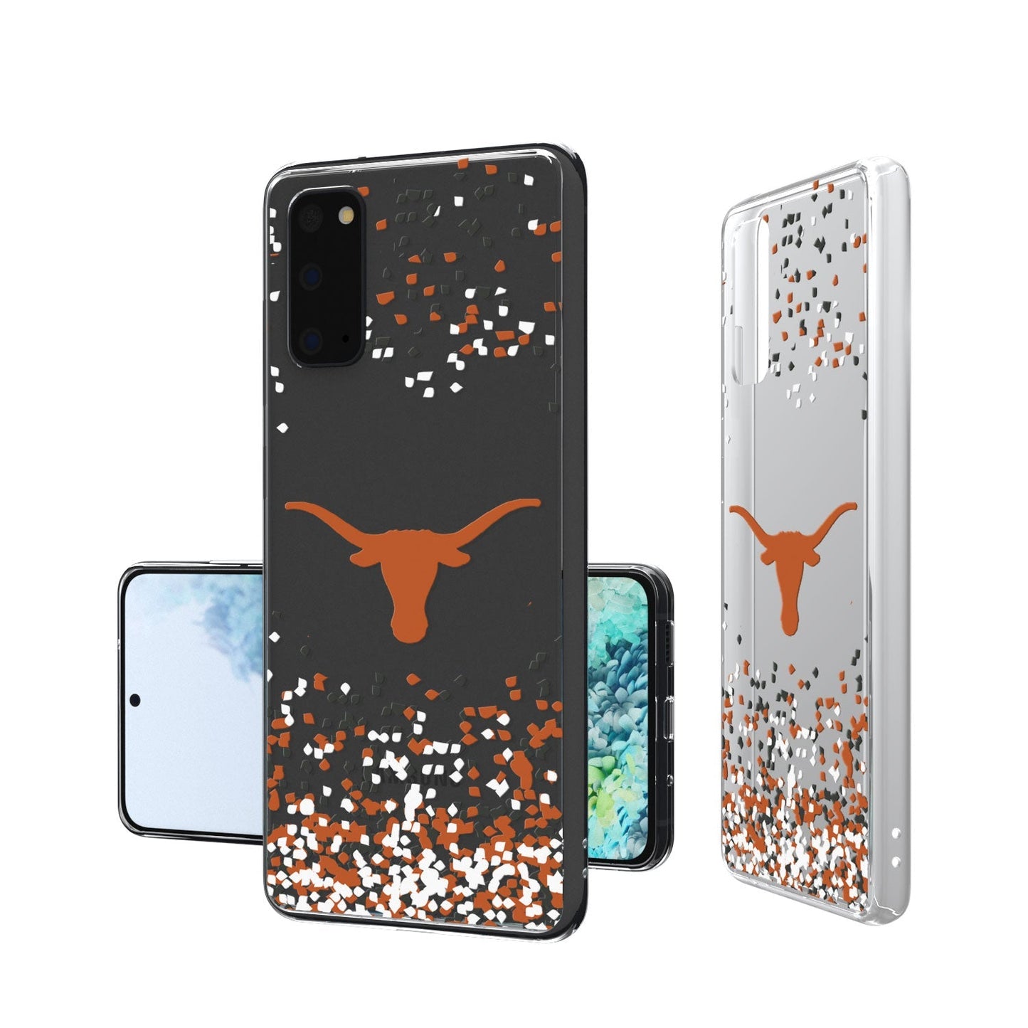 Texas Longhorns Confetti Clear Case