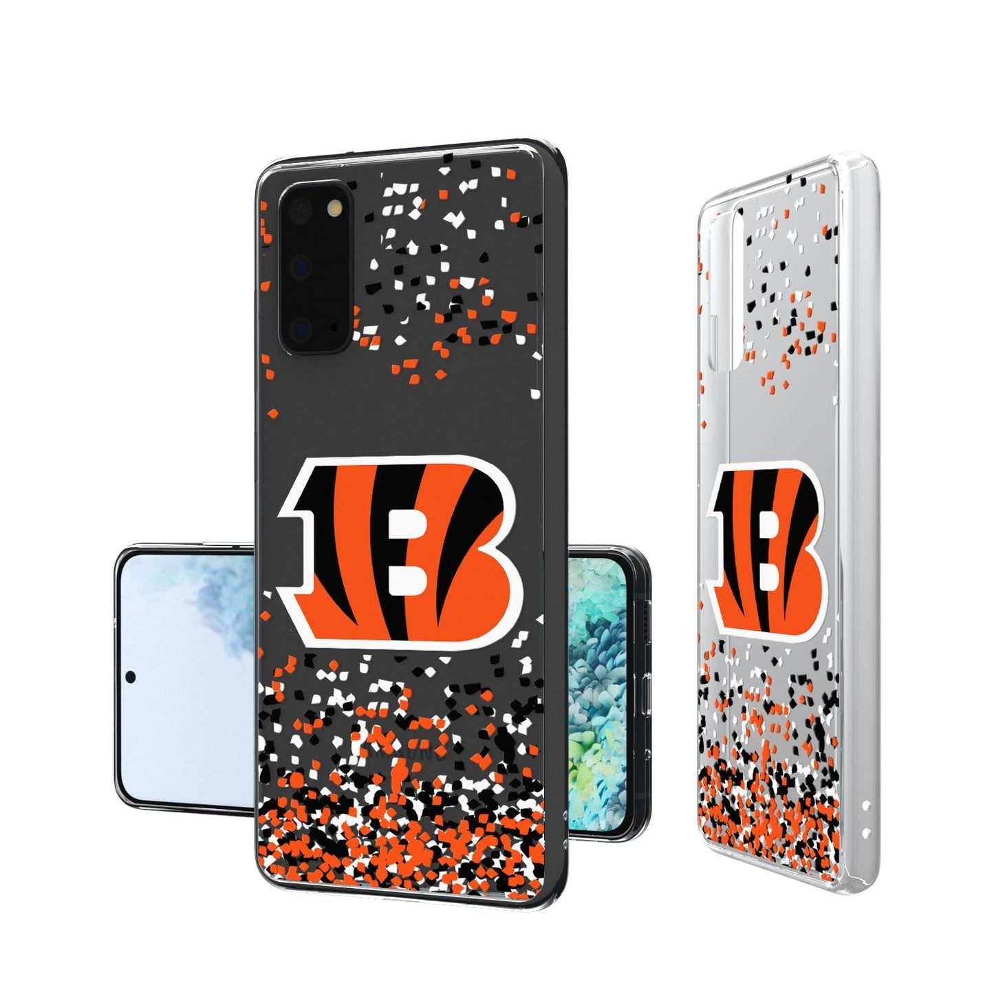 Cincinnati Bengals Confetti Clear Case