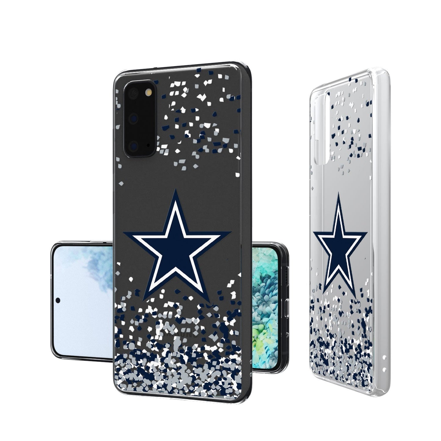 Dallas Cowboys Confetti Clear Case