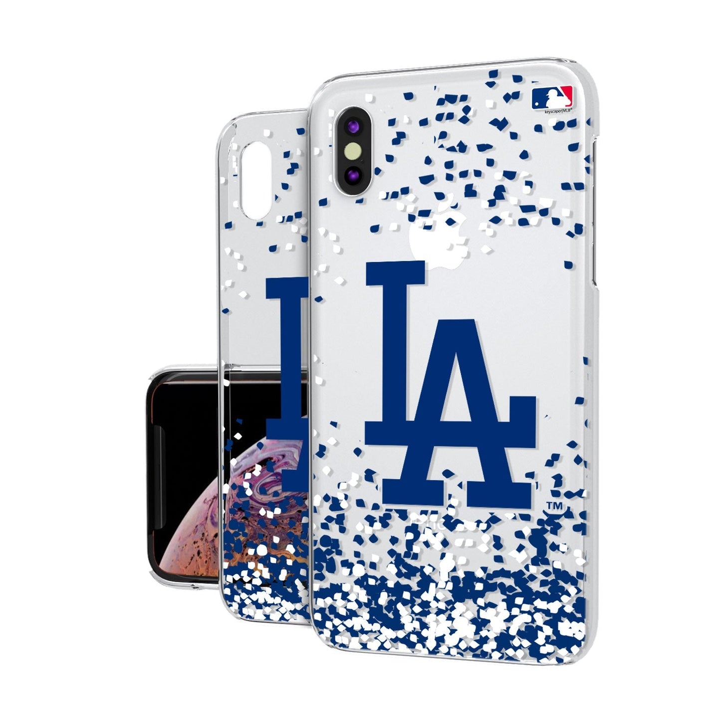 LA Dodgers Confetti Clear Case