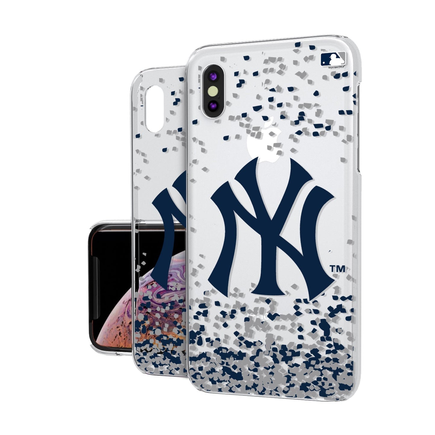 New York Yankees Confetti Clear Case