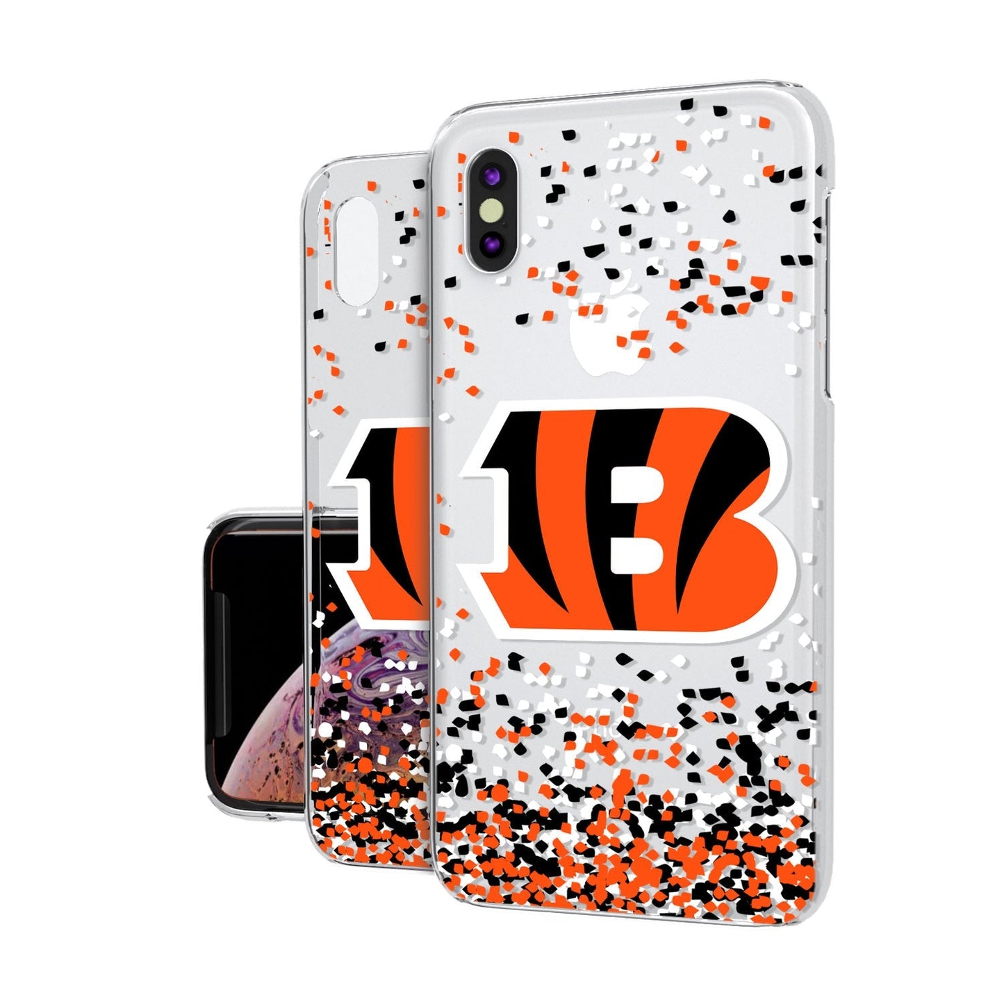 Cincinnati Bengals Confetti Clear Case