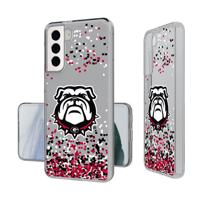 Georgia Bulldogs Confetti Clear Case