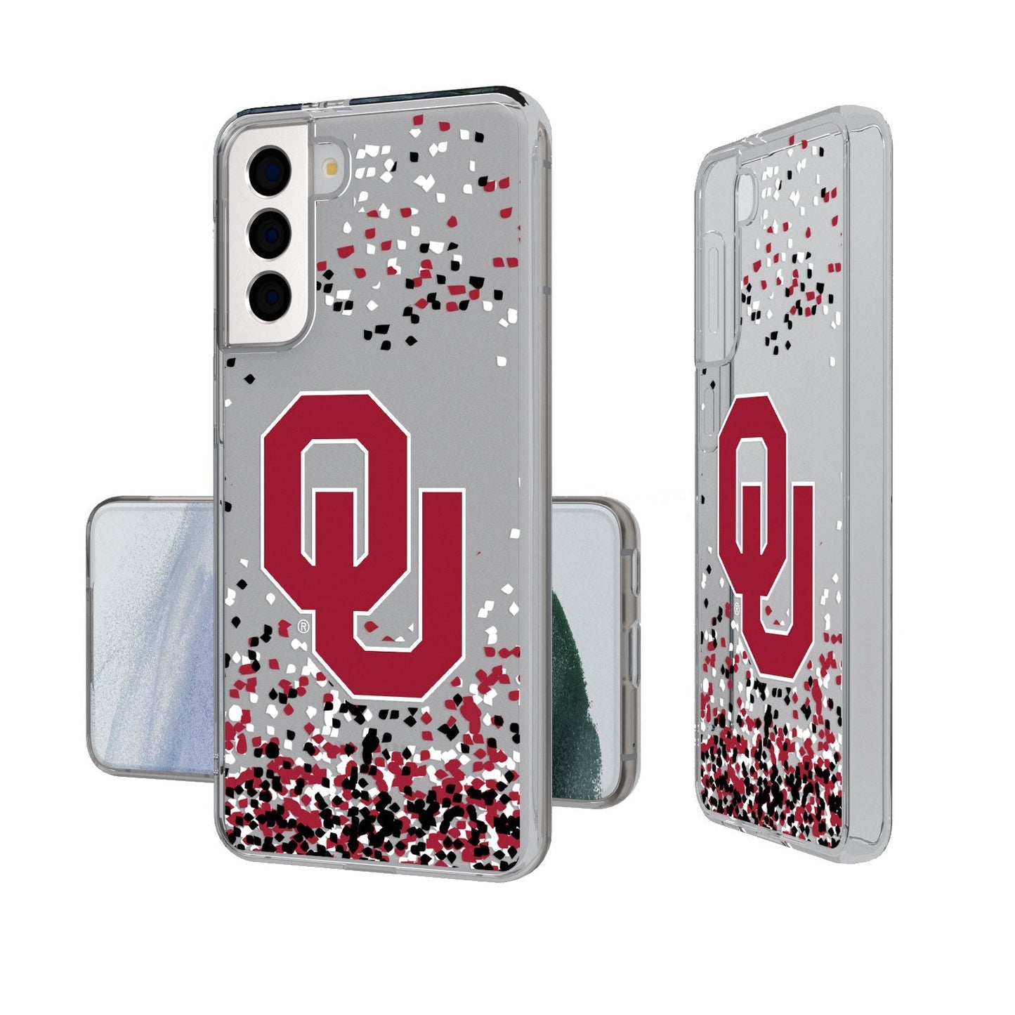 Oklahoma Sooners Confetti Clear Case