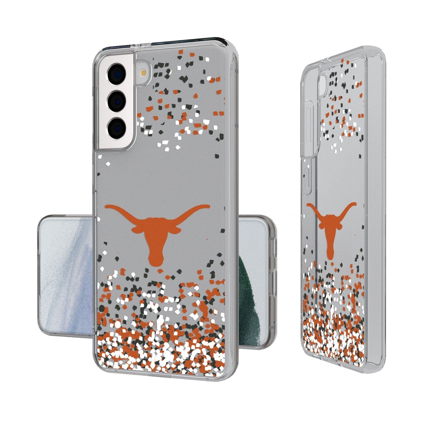 Texas Longhorns Confetti Clear Case