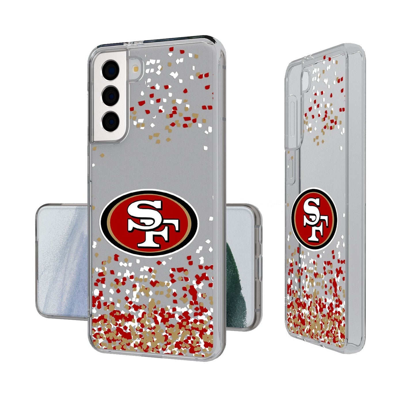 San Francisco 49ers Confetti Clear Case