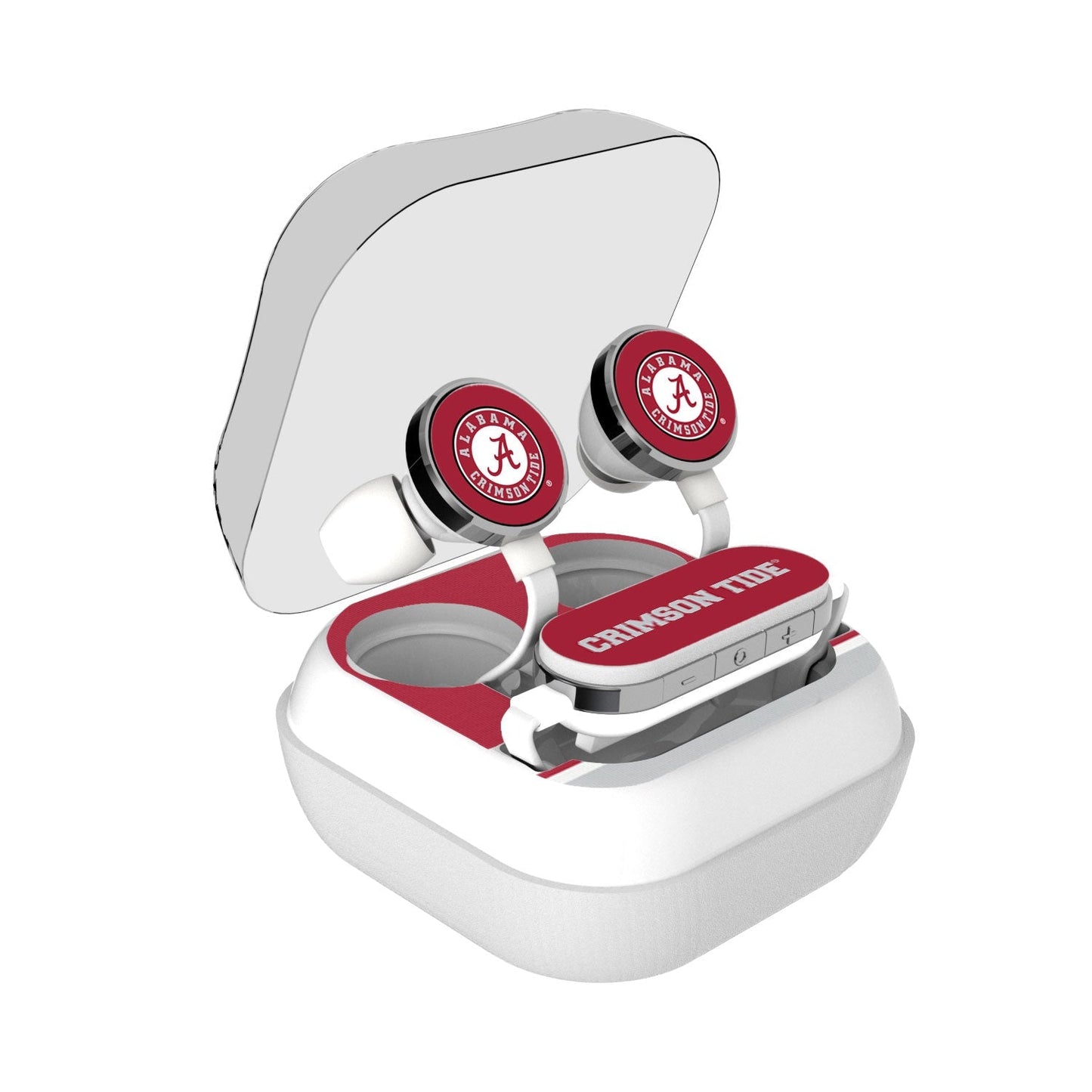 Alabama Crimson Tide Stripe Wireless Earbuds