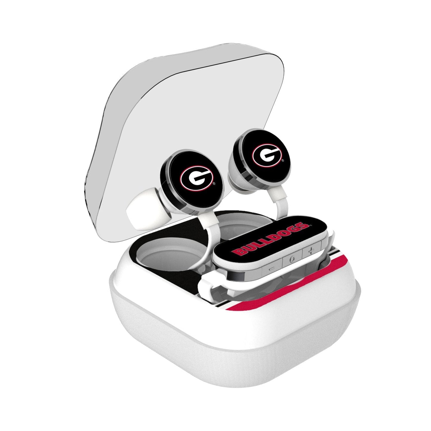 Georgia Bulldogs Stripe Wireless Earbuds