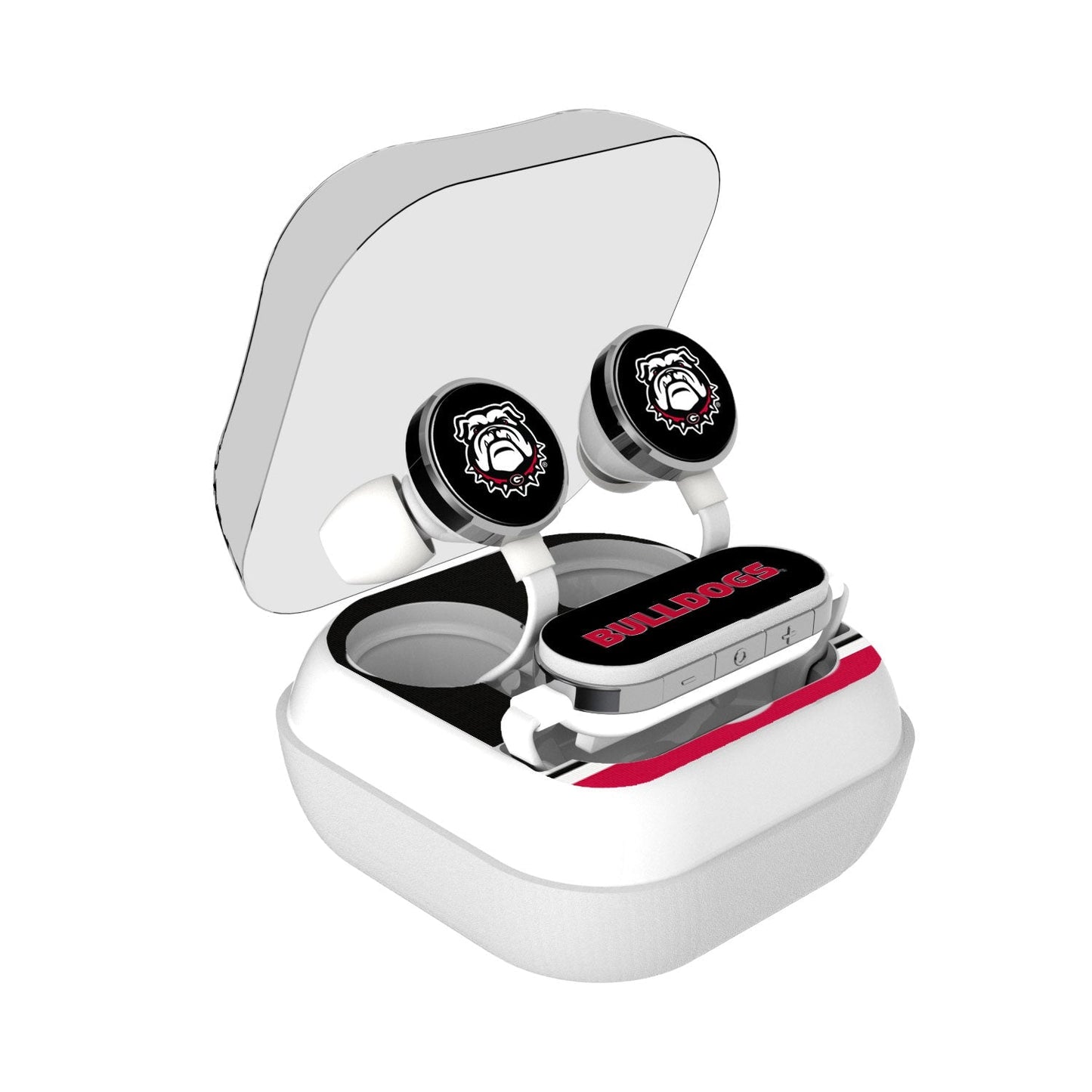 Georgia Bulldogs Stripe Wireless Earbuds