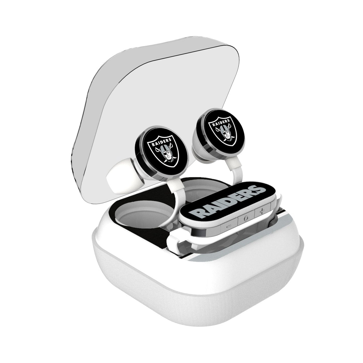 Las Vegas Raiders Stripe Wireless Earbuds