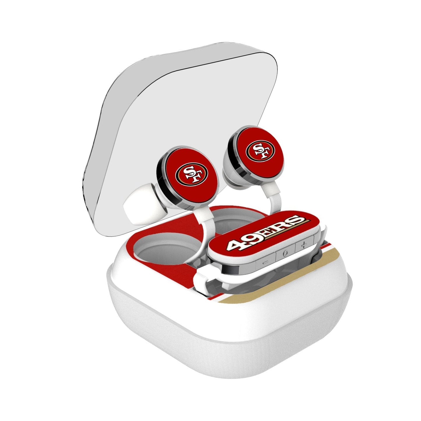 San Francisco 49ers Stripe Wireless Earbuds