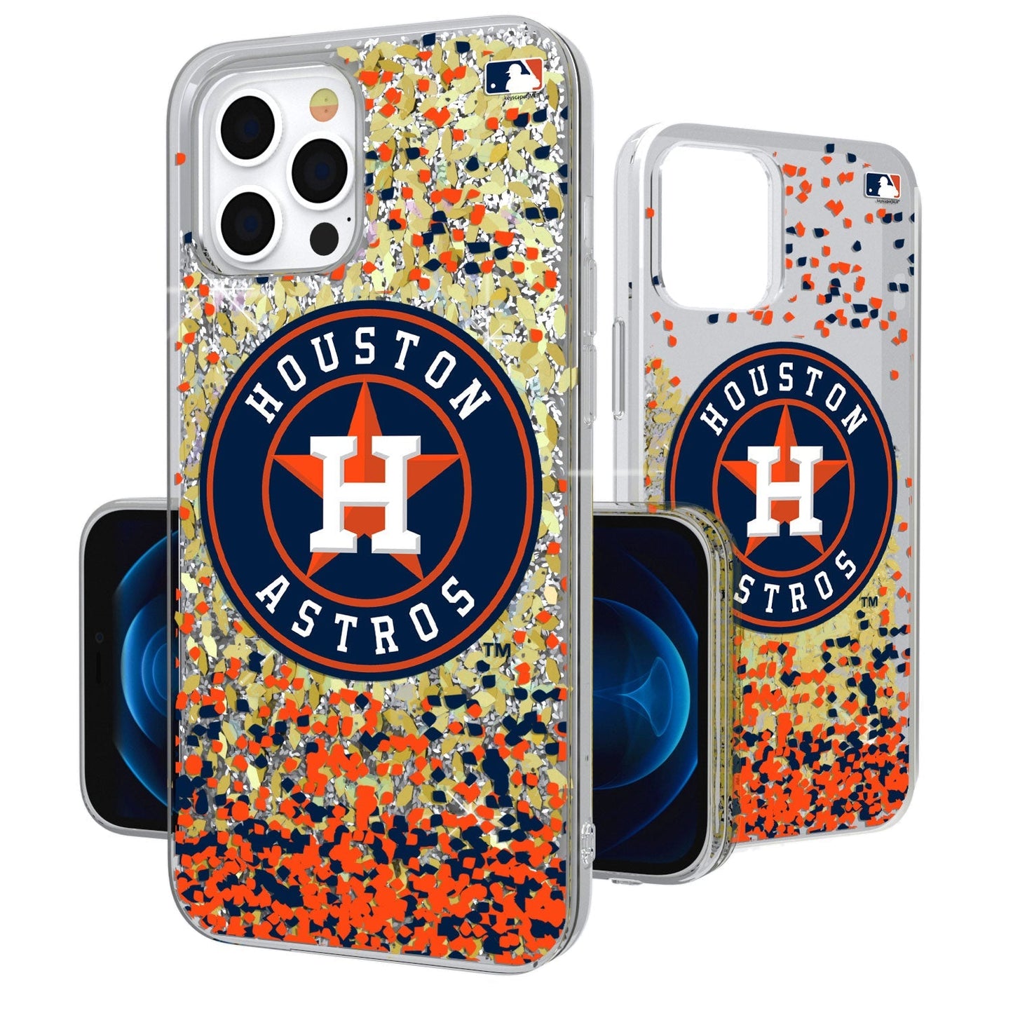 Houston Astros Confetti Gold Glitter Case